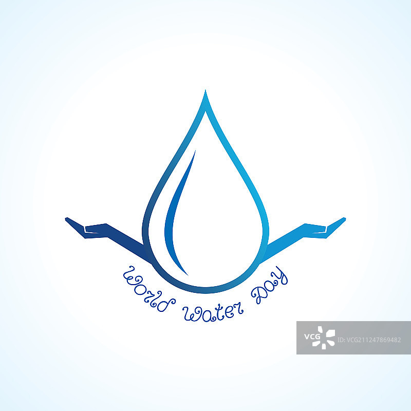 珍惜自然概念——世界水日图片素材