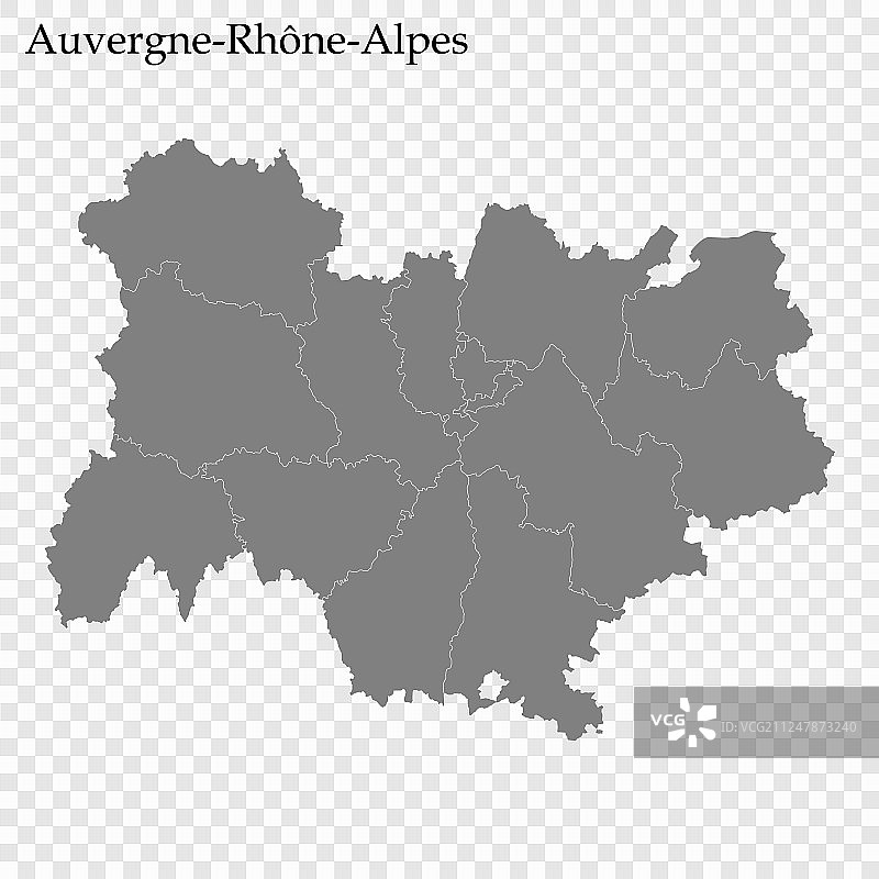 高品质法国地图区域图片素材