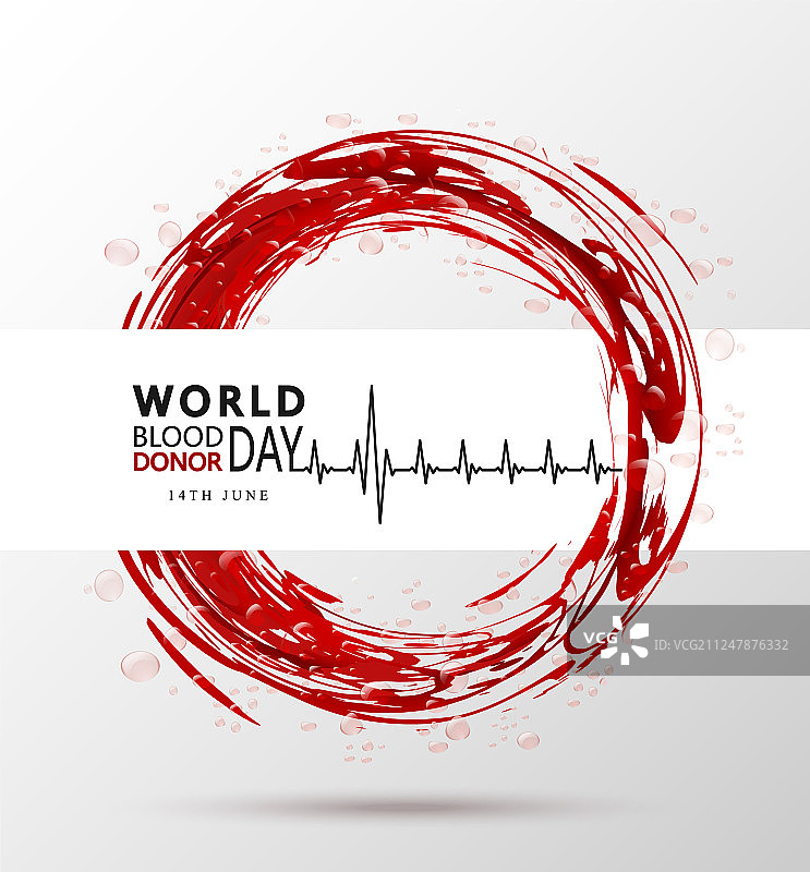 创意献血日宣传信息图片素材