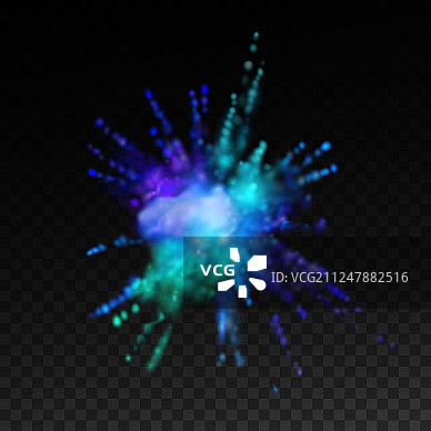 彩色爆炸粉末染料云图片素材