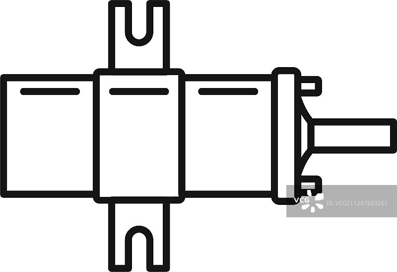 汽车点火线圈图标轮廓样式图片素材