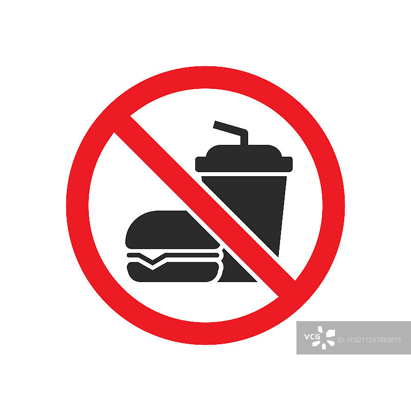 禁止饮食标志图片素材