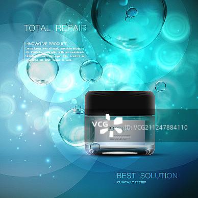 美容抗衰老霜广告图片素材