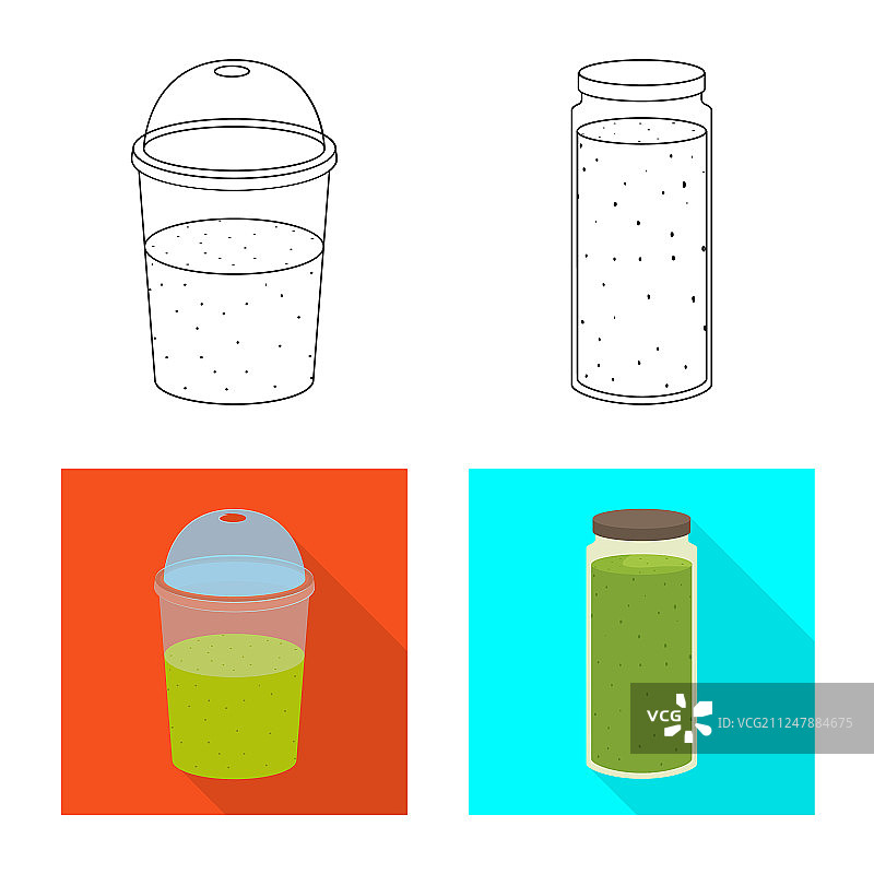 独立蛋白质与海洋符号套装图片素材