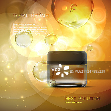 美容抗衰老霜广告图片素材