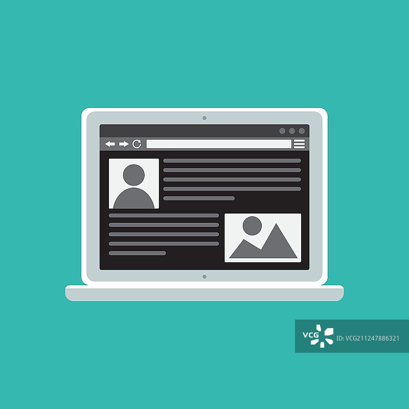 电脑网站或文章版式模板图片素材