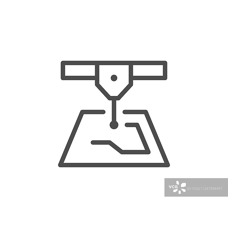 激光切割线图标图片素材