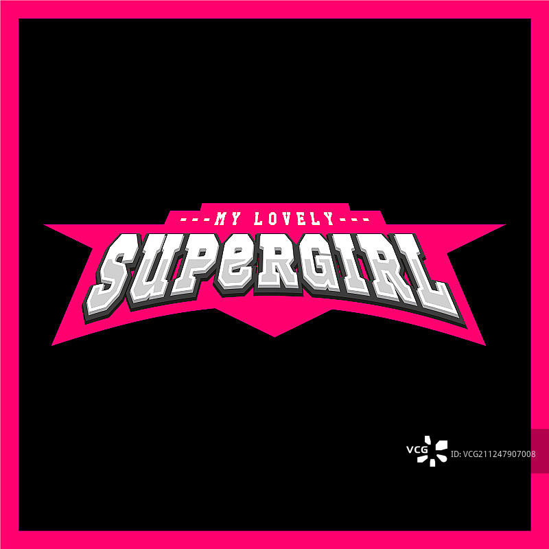 超级女英雄力量全排版T恤图片素材