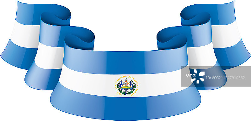萨尔瓦多国旗上有白色图片素材