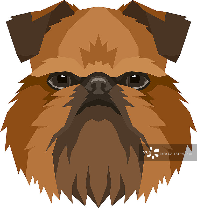 磨粗毛犬头像图标合集图片素材