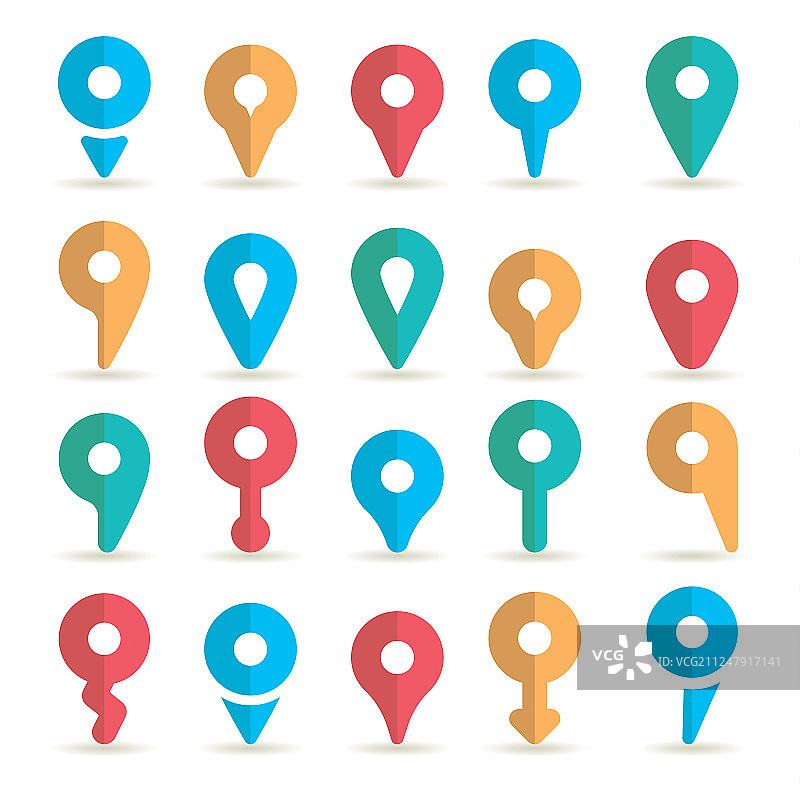 地图指针合集图片素材