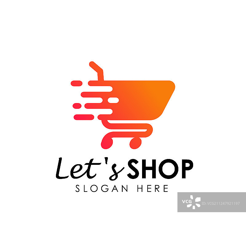 购物车购物标志设计模板图片素材