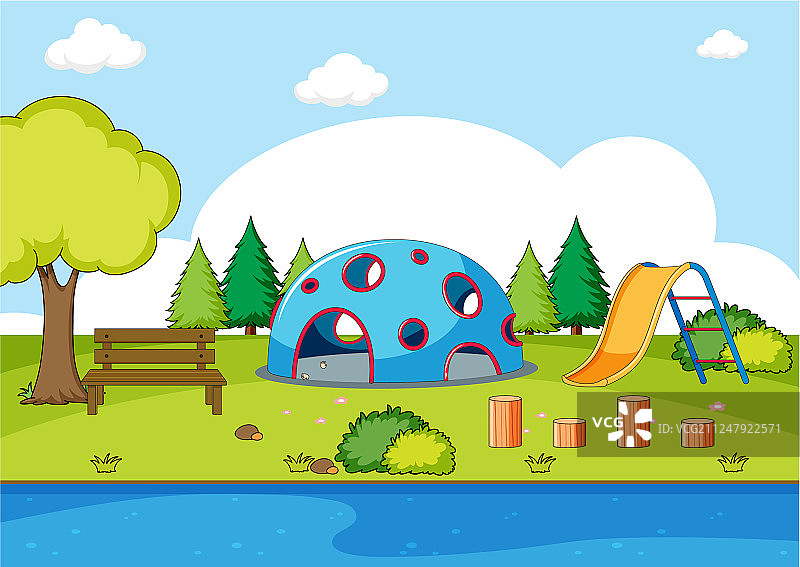 公园游乐场场景图片素材