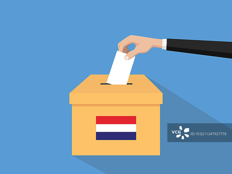 荷兰选举投票概念图片素材