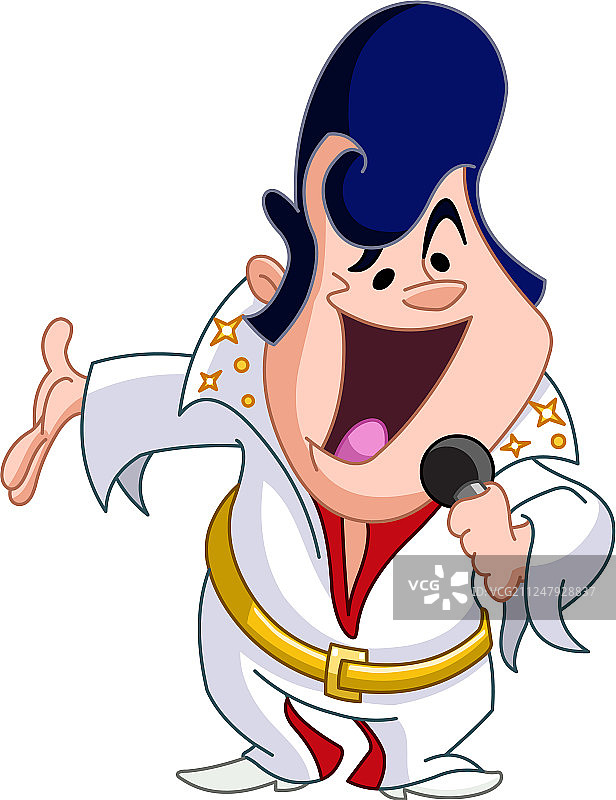 卡通歌手图片素材