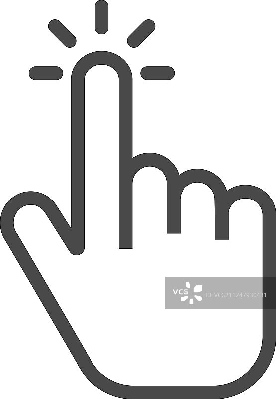 点击手指图标图片素材