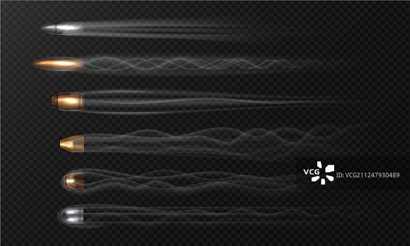 飞行子弹烟雾图片素材