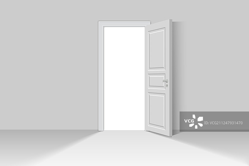 逼真的敞开的门图片素材