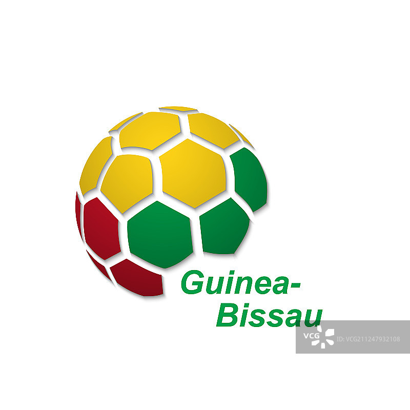 带有国旗颜色的抽象足球图片素材