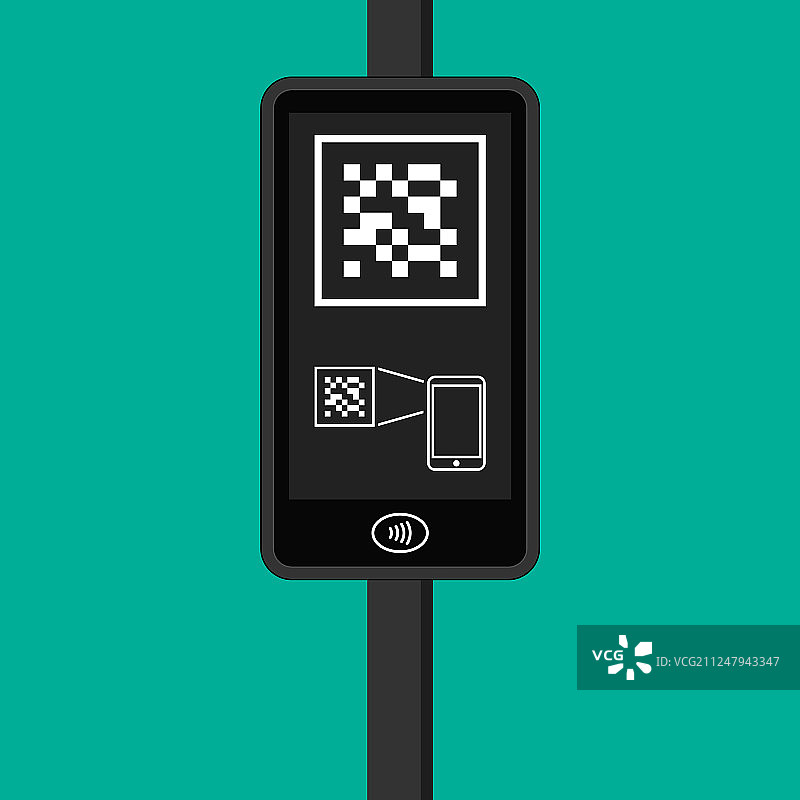 手持交通卡、智能手机、智能手表图片素材