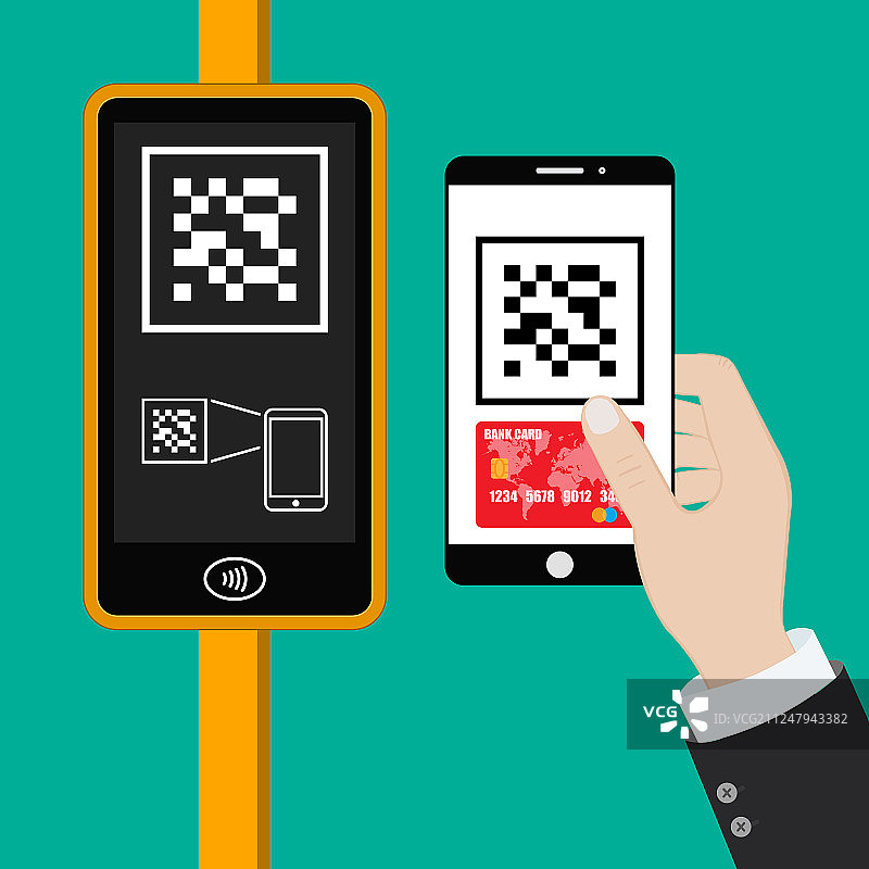 机场地铁公交车上的终端和银行卡图片素材