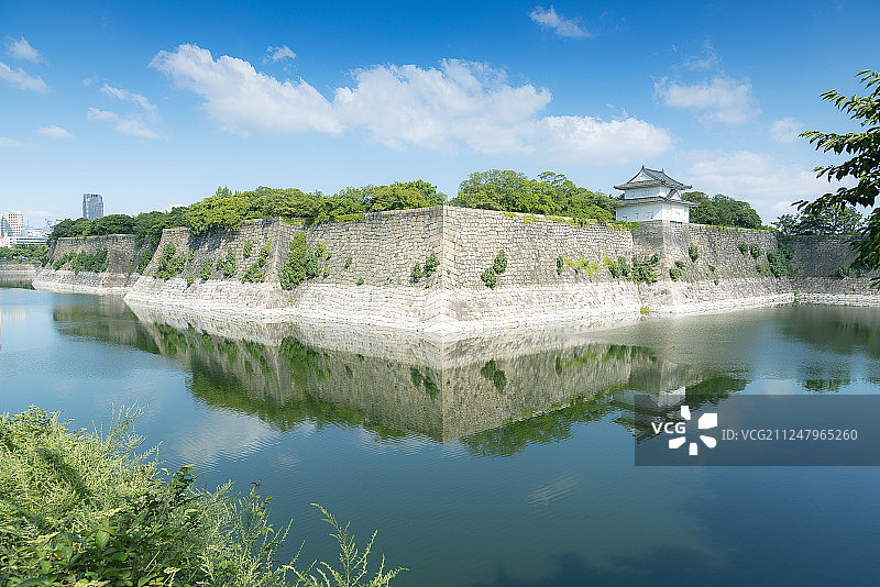 日本大阪城遗址图片素材