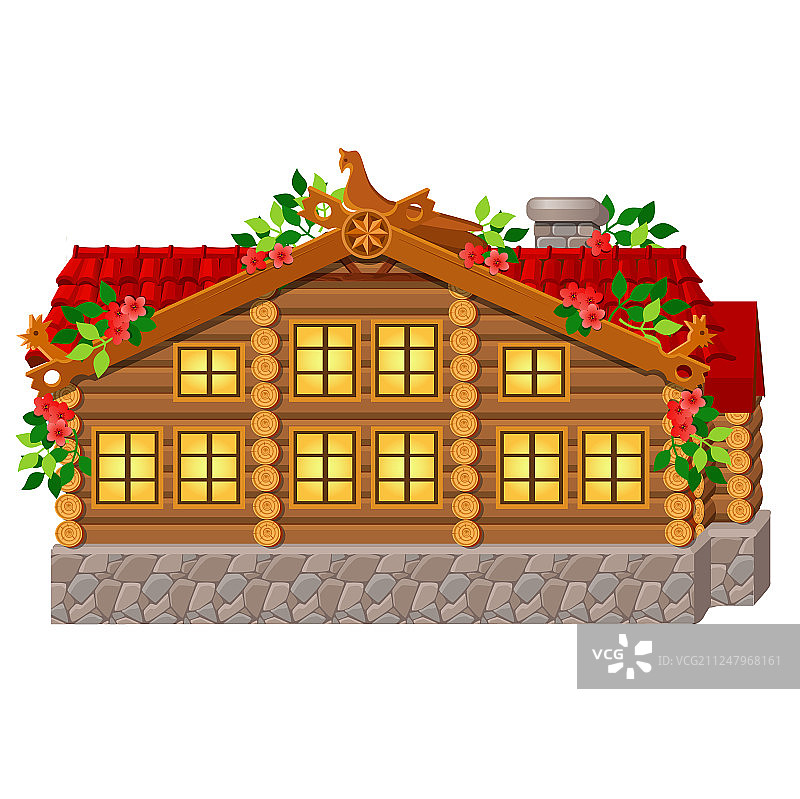 与世隔绝的精美皇家木屋图片素材