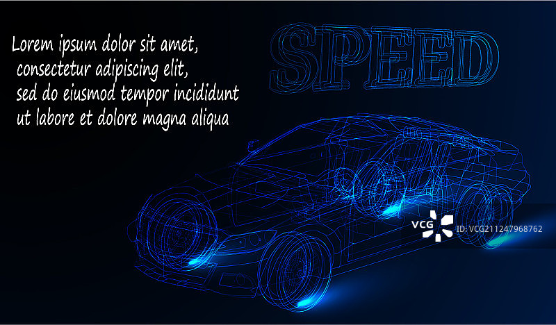 跑车抽象图像图片素材