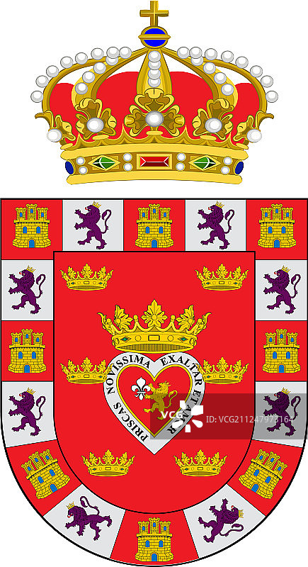 西班牙穆尔西亚纹章图片素材