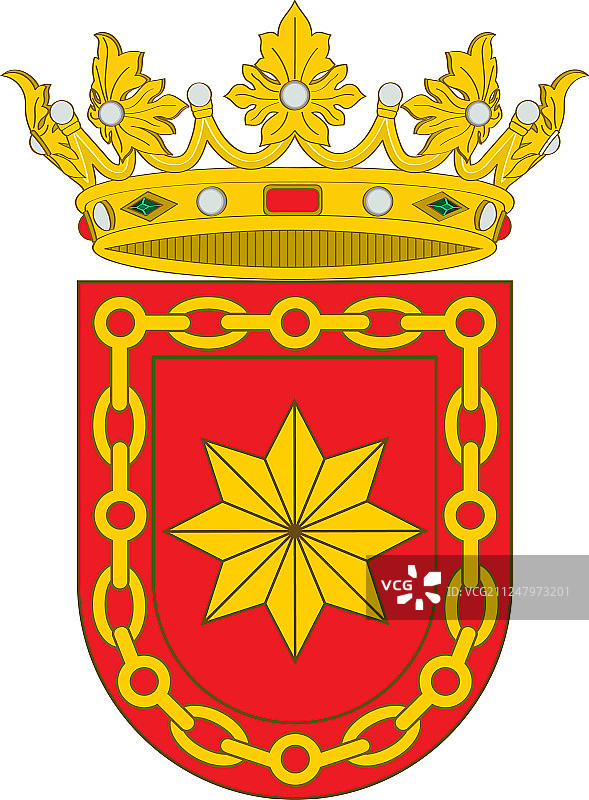西班牙纳瓦拉埃斯特利亚市徽图片素材