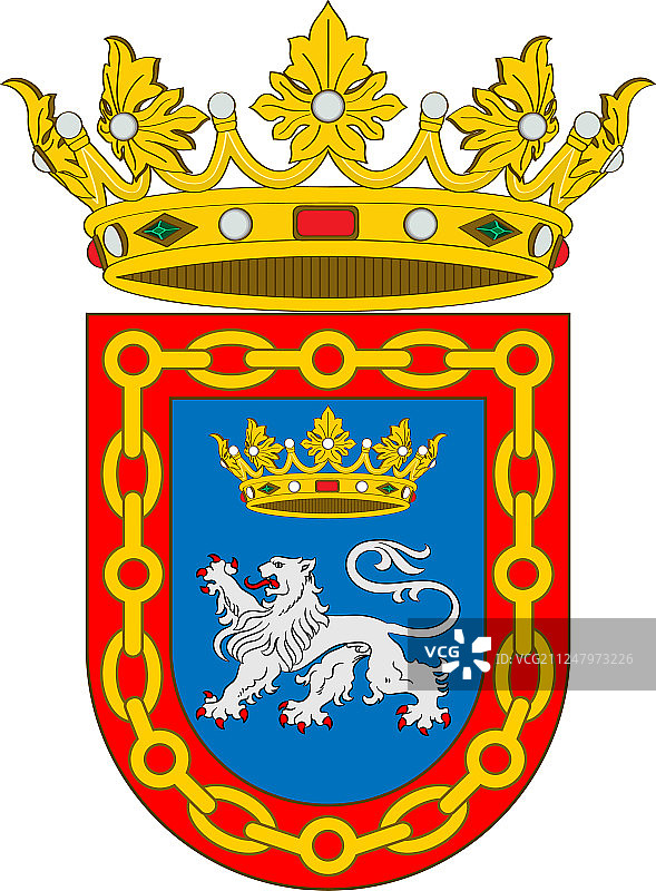 西班牙纳瓦拉潘普洛纳镇徽图片素材