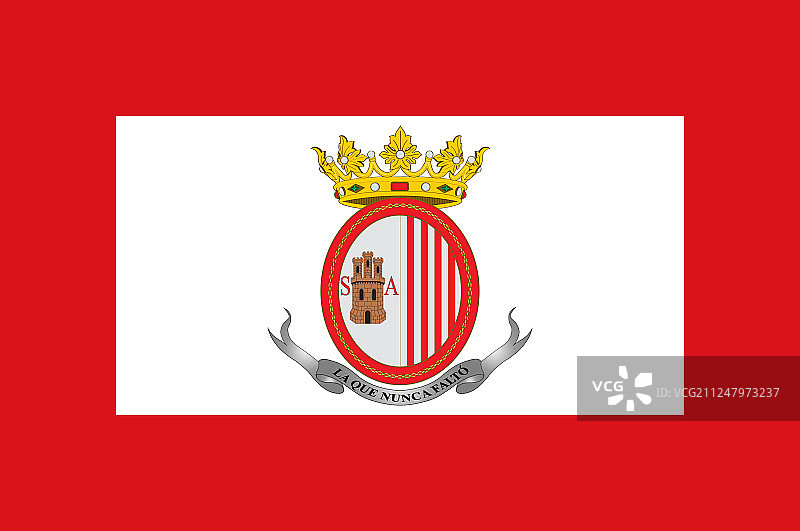 西班牙纳瓦拉桑格萨旗帜图片素材