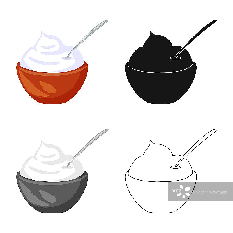 奶油和酸味图标设计图片素材