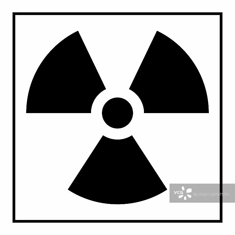 辐射危险标志图片素材