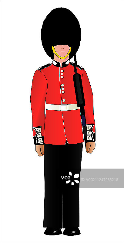 英国士兵站岗图片素材