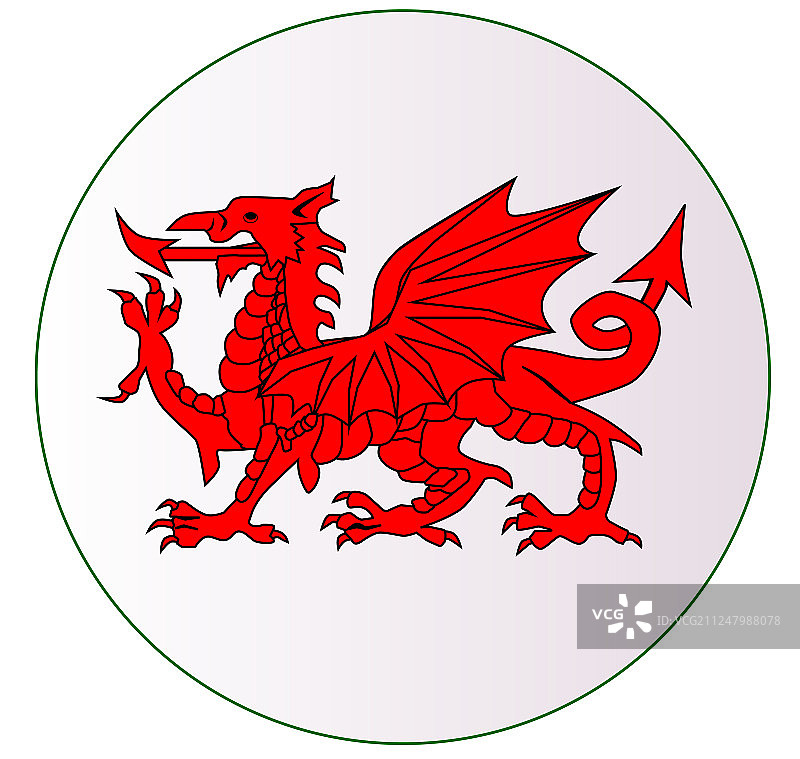 威尔士龙按钮图片素材