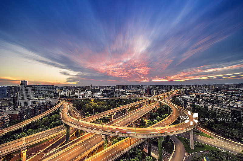 成都城市交通图片素材