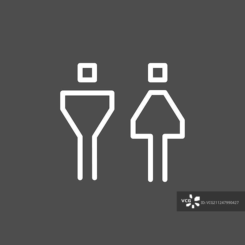 卫生间门牌图标图片素材