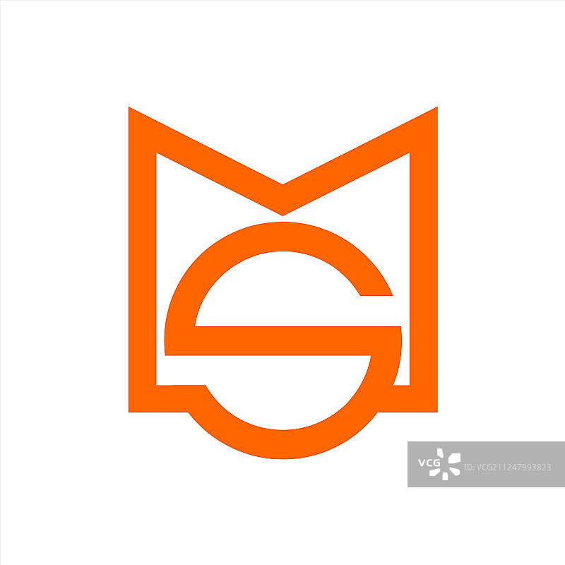 MS SM MSO首字母公司标志图片素材