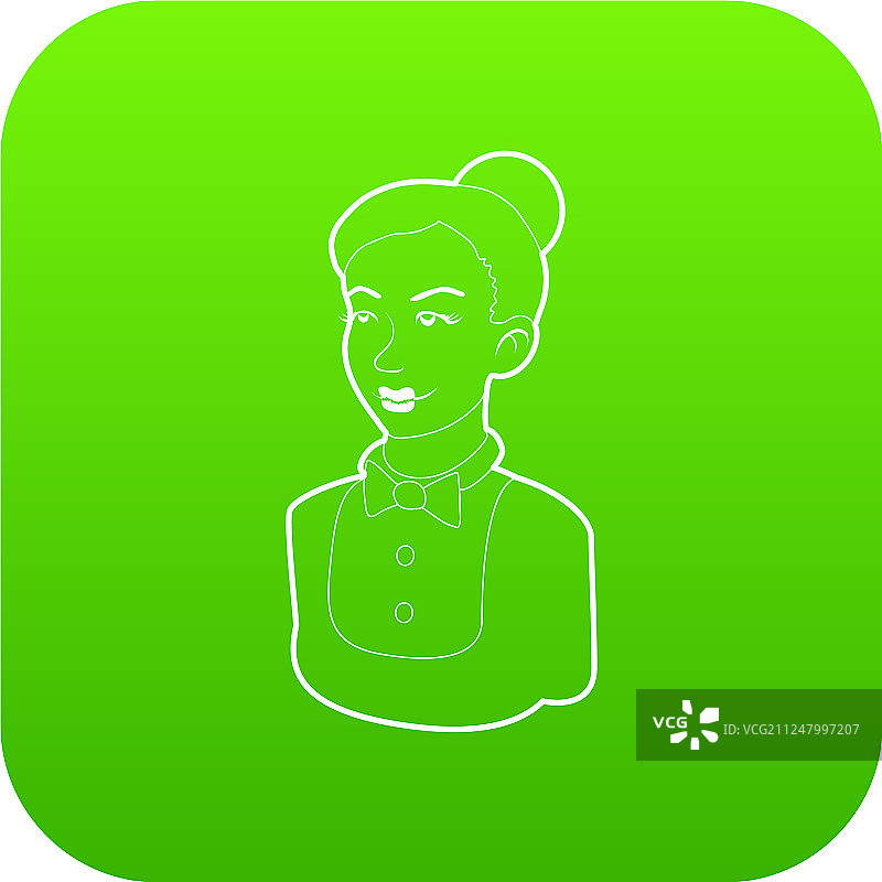 女保洁员绿色图标图片素材