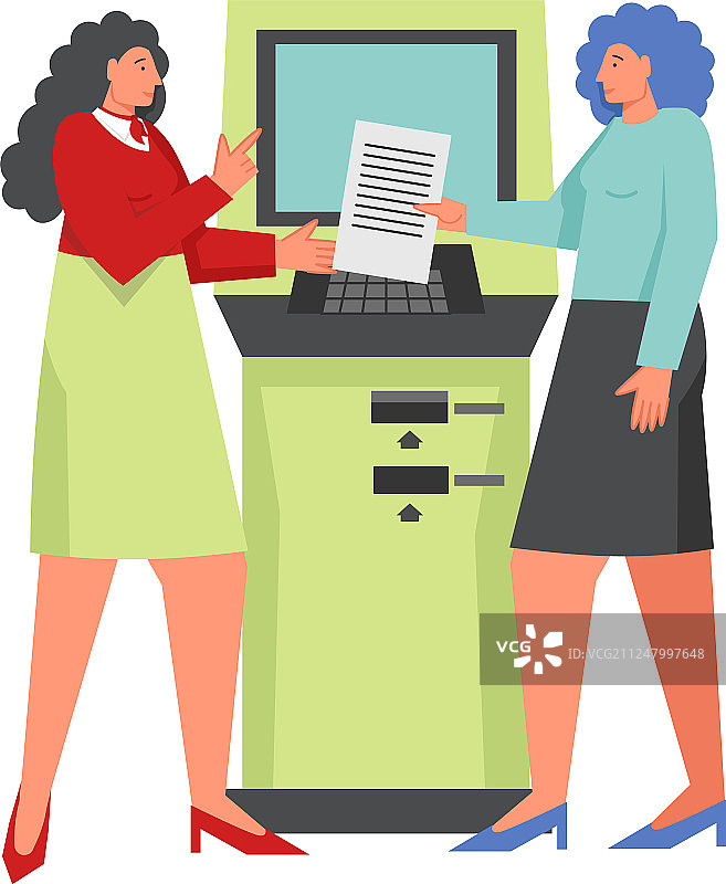 自动柜员机银行概念扁平隔离图标图片素材