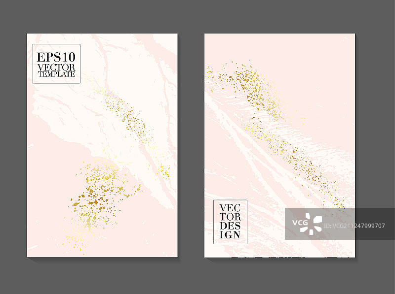 粉白色系装饰卡片设计图片素材