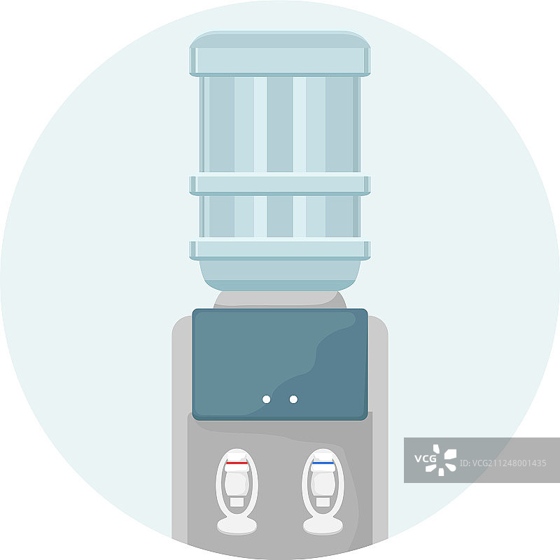 带塑料杯的饮水机图片素材