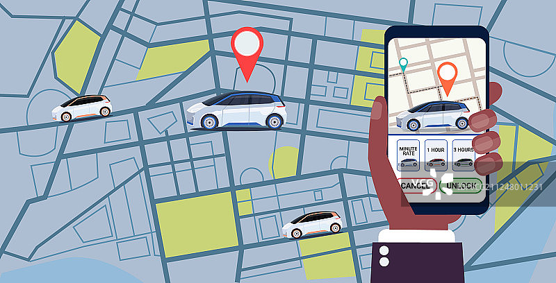 用手机App在线操作的手图片素材