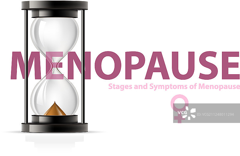 更年期概念沙漏图片素材