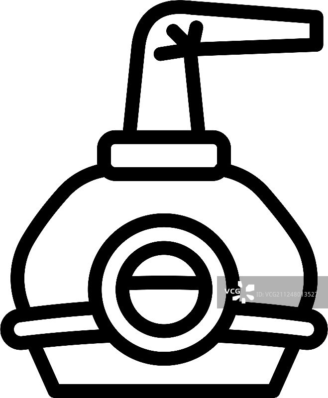 威士忌酿造设备轮廓图标图片素材