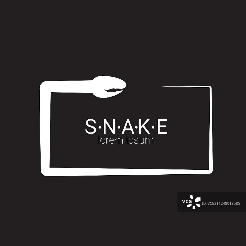 简约蛇标志设计元素图片素材
