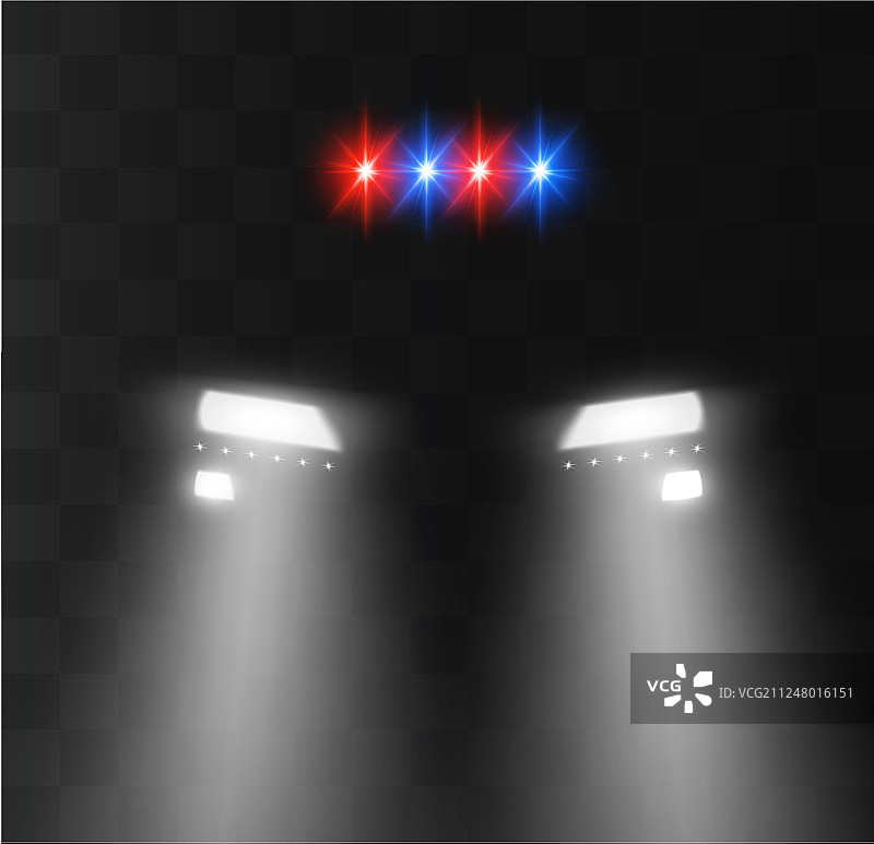 汽车前大灯照明图片素材