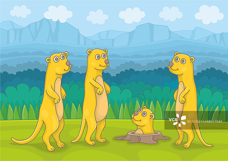 一群地鼠图片素材