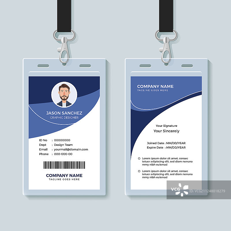 企业ID卡设计模板图片素材